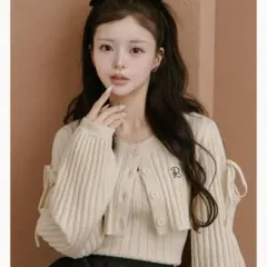 Darich ショルダーオープンアンサンブルニットトップス