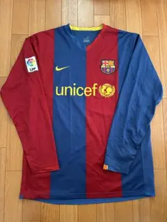 D*H様 【正規品】バルセロナ　08/09 ホームレプリカ長袖 NIKE FCバルセロナ 08/09 ユニフォーム ホーム 長袖【#MES＋TV3バッチ