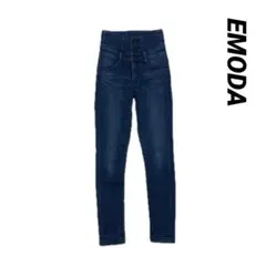 美品⭐️ EMODA エモダ　スキニーデニム　美脚　ハイウエスト　S ブルー