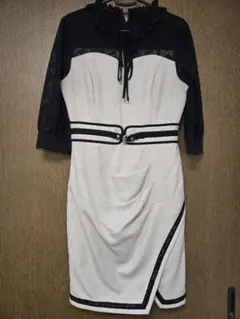 ソブレ SOBRE ナイトドレス ベージュ・ブラック Lサイズ