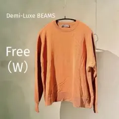デミルクスビームス 2WAY バックボタン ニット セーター 茶 希少デザインのサムネイル
