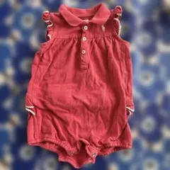 a*r様 Ralph Lauren 赤 フリル付きロンパース