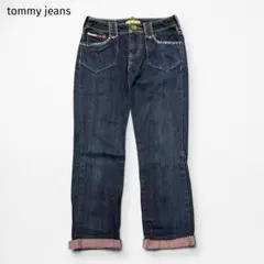 【美品】トミージーンズ 刺繍ステッチデザイン デニムパンツ インディゴ S/Pのサムネイル