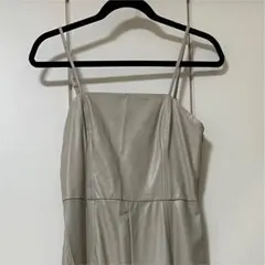 ZARA レザーオーバーオール