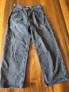 【WYM VINTAGE STRAIGHT】デニム◇ヴィンテージ加工◇ブラック