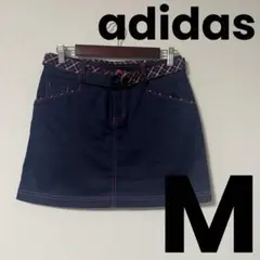 美品♡adidas Golf ゴルフ ポイントチェック柄 シンプル スカート M
