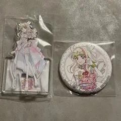 映画 キミとアイドルプリキュア アクリルスタンド 缶バッジ キュアズキューン