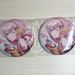 プロセカ グリッター缶バッジ 巡音ルカ バースデー アニバーサリー