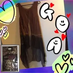 GOA(ゴア)完売品！レイヤード風ワンピース ポイントバティック ショッパー付き