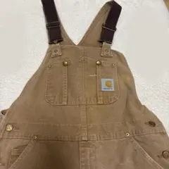 Carhartt ブラウン オーバーオール 34x28