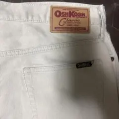 90s OSHKOSH 白デニム パンツ W43 オシュコシュ バギー 極太 - メルカリ