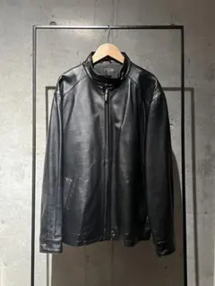 90s 00s ラムレザー レザージャケット スイングトップ スポーツジャケット
