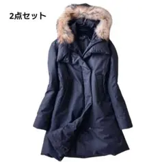 Theory　セオリー ファー ベスト付 ダウンジャケット 3way セット