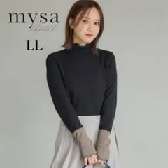 【新品タグ付き】田中里奈　しまむら　裏起毛プルオーバー　タートルネック LL 黒