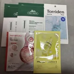 韓国フェイスマスクセット 4種 5枚セット