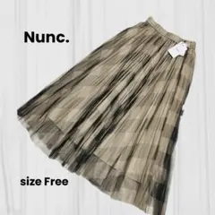 GEOGRAPHY Nunc. ヌンク　チュールスカート　プリーツ　チェック