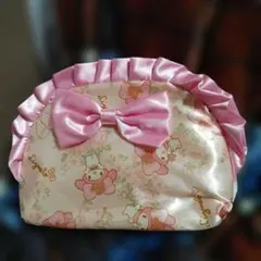 リズリサ×マイメロディ　コラボポーチ　⭐︎リズメロ⭐︎ポーチのサムネイル