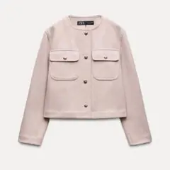 【即日配送】ZARA ノーカラージャケット