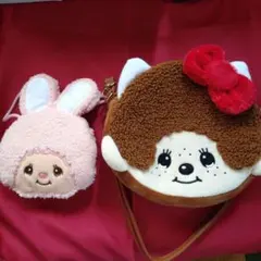 新品 2種✨️】モンチッチ ぬいぐるみリュック GiGO 限定 ピンク