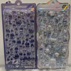 BONBON DROP シール　よるねこchurukira わんわんボンボン