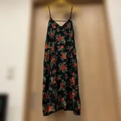 花柄キャミソールロングワンピース グローバルワーク
