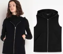 theory セオリー　Lana Cash Hooded Vest ブラック