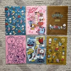 BTS BT21ミニクリアファイルセット②
