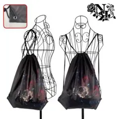 【新品】NIER ナップサック【ABYSS ROSE】薔薇アート 34×43cmのサムネイル