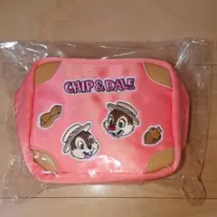 Disney ディズニー Happyくじ チップ&デール トラベルポーチ 新品