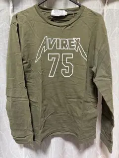 AVIREX ロングスリーブ Tシャツ オリーブのサムネイル