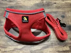 BELLA & PAL 犬用 ハーネス リードセット レッド 小型犬 超小型犬