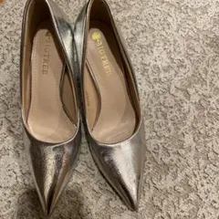 BIG TREE シルバー 高ヒールパンプス 36