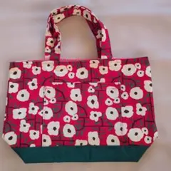 ハンドメイド　花柄トートバッグ 中型