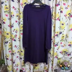 ✧⁠✧Extra Fine Merinowool ニットワンピース パープル✧⁠