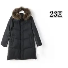 264 新品 23区【撥水加工】TWツイル ロングダウンコート 32（P5)