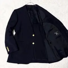 【極美品】バーバリー 紺ブレ 金ボタン 2B 背抜き AB6メンズL相当