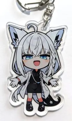【新品/ホロGTA院長】ホロライブ 白上フブキ 両面アクリルキーホルダー