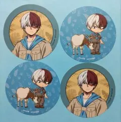 ヒロアカ　轟焦凍　コースター　4点セット コラボ限定　非売品　おまけ付き