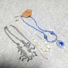 アクセサリーまとめ売り【ネックレス3本ブレスレット１本】