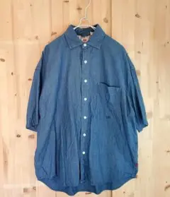 送料無料 Levi's リーバイス 半袖シャツ デニムブルーのサムネイル