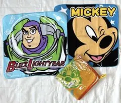 チップ＆デール,ミッキーマウス,バズライトイヤー ハンドタオル 3枚　ディズニー