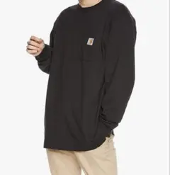 Carhartt ブラック 長袖　黒　カーハート　S