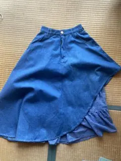 axes femme アクシーズ　デニムスカート　ブルー