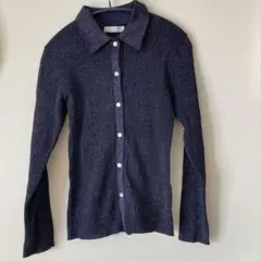 SENSE OF PLACE ラメニットコンパクトカーディガン