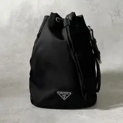 極美品　現行　プラダ 巾着　ハンドバッグ　Re-Nyon ナイロン　黒 PRADA バッグ 巾着 ナイロン 黒 楽天市場】【バッグ】PRADA