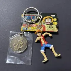 ONEPIECEワンピース モンキーDルフィ Luffy フィギュアキーホルダー