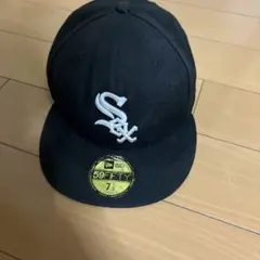 New Era 59FIFTY ブラック キャップ 7 1/2 ホワイトソックス