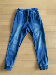 GLOBAL WORK スゴラクカットデニムリブパンツ 140