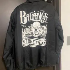 Balance ストリートウェア ブラック ナイロンジャケット
