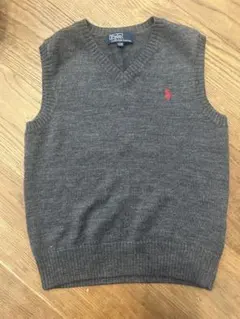 Polo by Ralph Lauren グレー Vネック ベスト 130